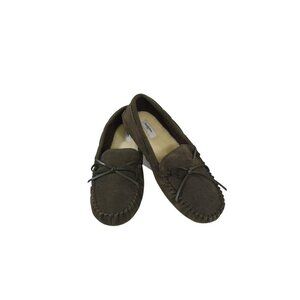 Goodfellow & Co Mens Faux Suede Moccasin Slippers With Faux Fur Lining Size 13.